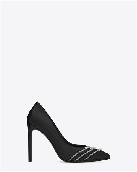 YSL pumps with zipper